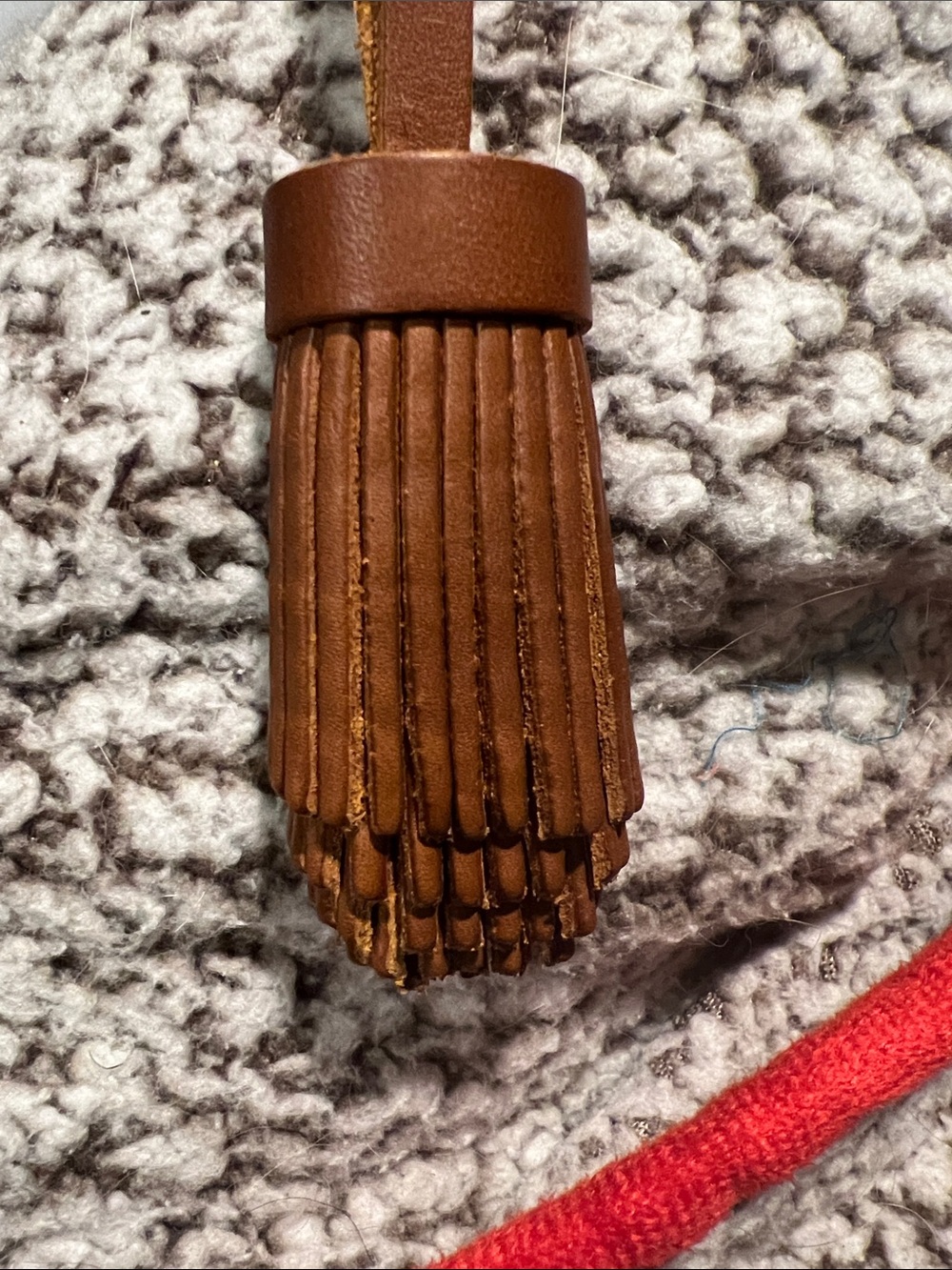 Set of 4 Portland Leather Tassels - Black, Saddle Brown, Dark Brown, Pink - Picture 2 of 2